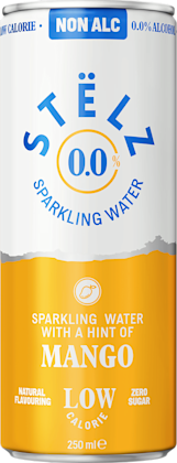Stëlz 0.0% Sparkling Water Mango