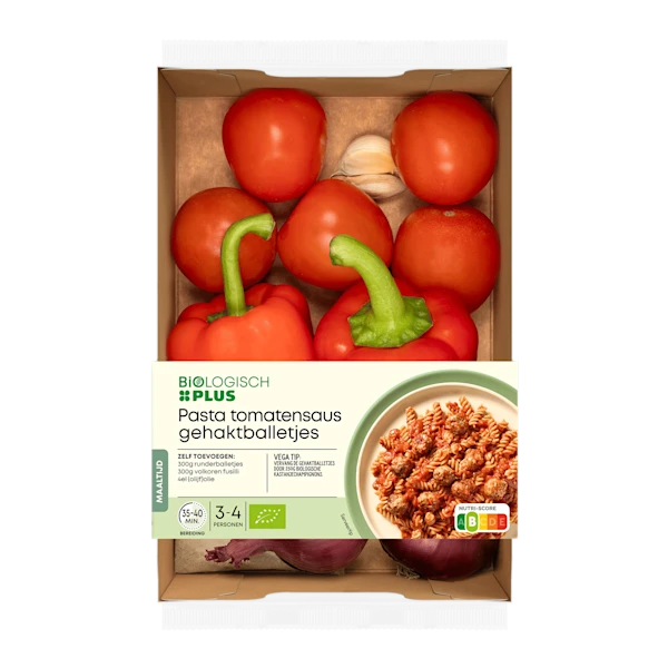 Biologisch PLUS Verspakket Pasta met gehaktballetjes