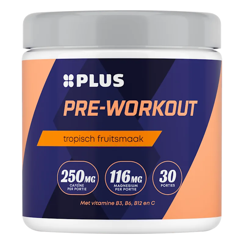 PLUS Pre-workout poeder tropisch fruit