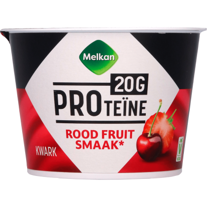 High Protein kwark rood fruit