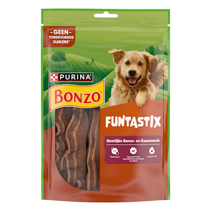 Bonzo Funtastix hondensnacks bacon & kaas