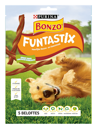 Funtastix hondensnacks bacon & kaas