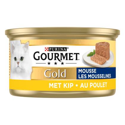 Gold mousse kattenvoer nat met kip