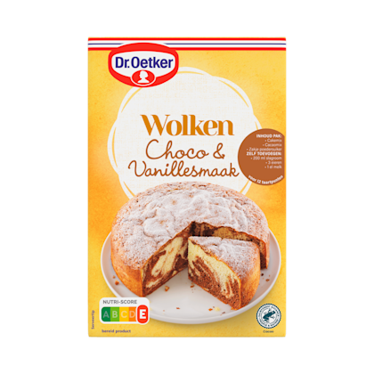 Wolken cake vanille choco