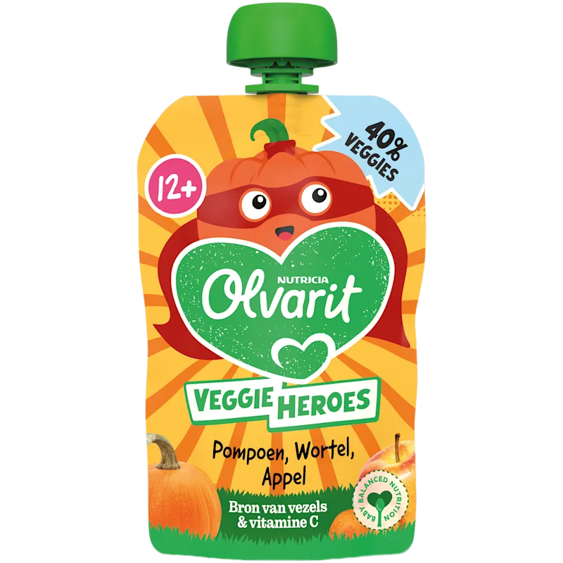 Olvarit Knijp 12m439 Pompoen wortel, appel