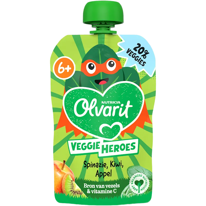 Olvarit Knijp 6m406 spinazie kiwi appel