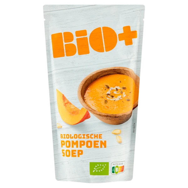 BIO+ Soep in zak Pompoensoep