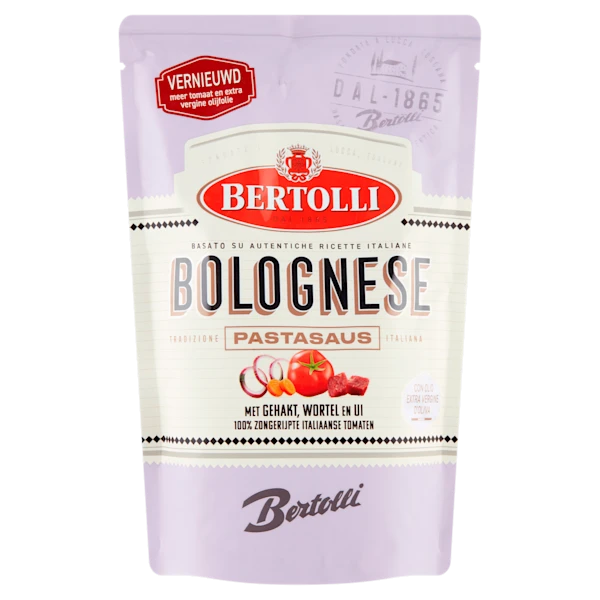 Bertolli Pastasaus Bolognese zak 460 gram