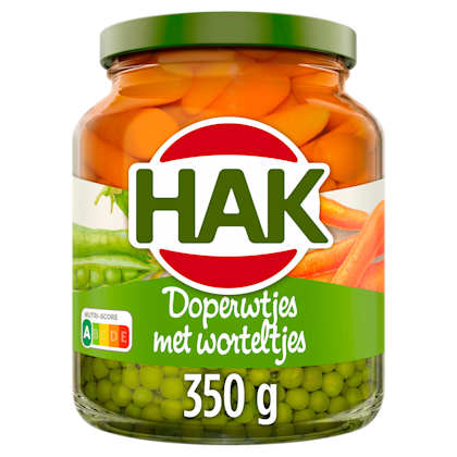Doperwtjes met worteltjes