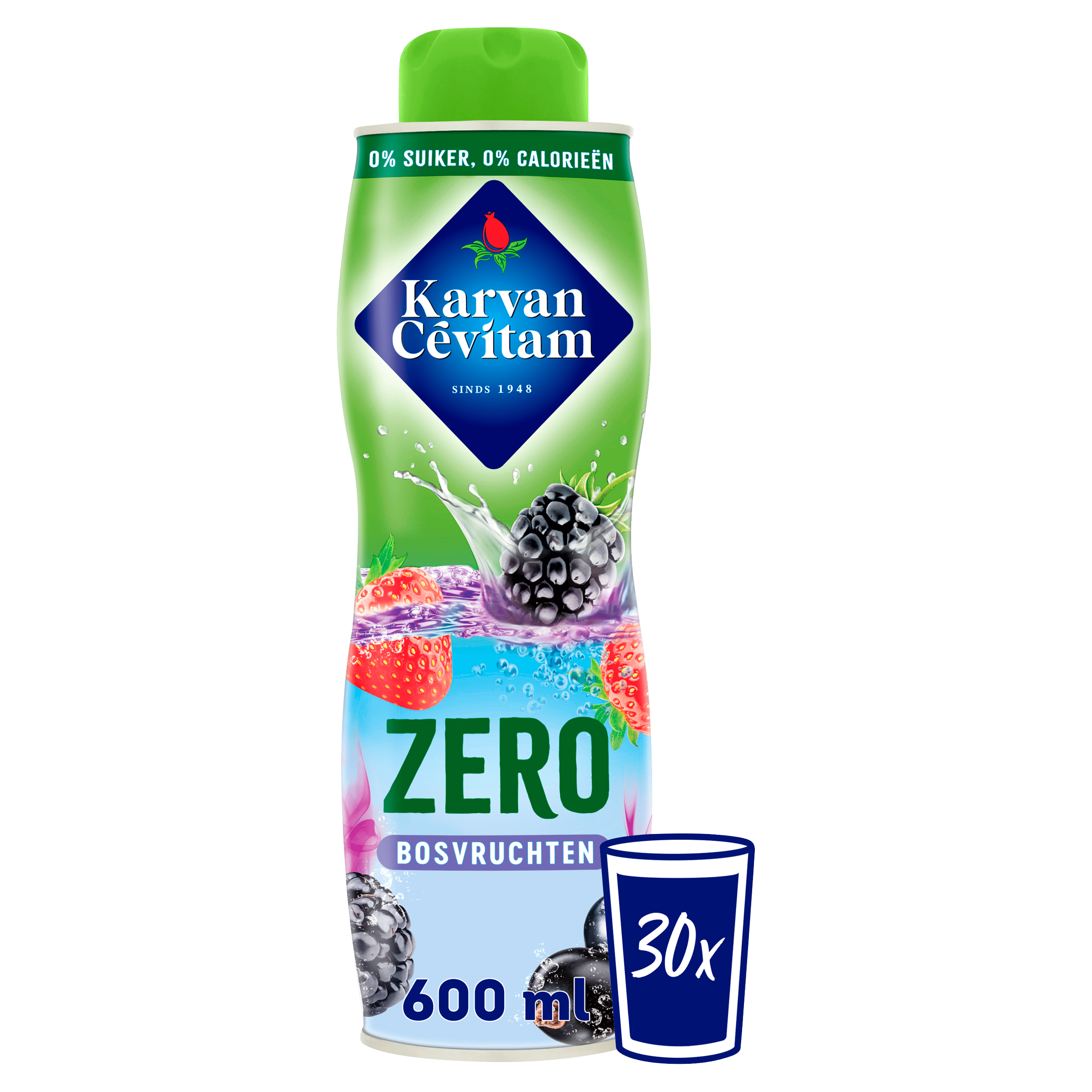 Karvan Cévitam Zero Bosvruchten Per Fles 600 ml