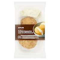 PLUS Pofaardappel met knoflooksaus