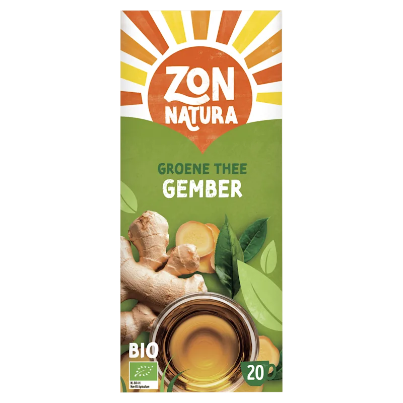 Zonnatura Groene thee gember