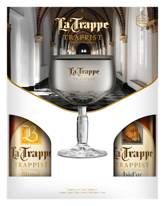4x33cl + glas Dubbel, Tripel, Quadrupe