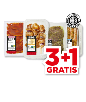 3+1 GRATIS BBQ-aanbieding