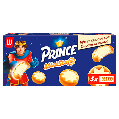 Prince MiniStars koekjes witte chocola