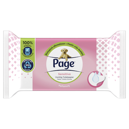 Sensitive vochtig toiletpapier