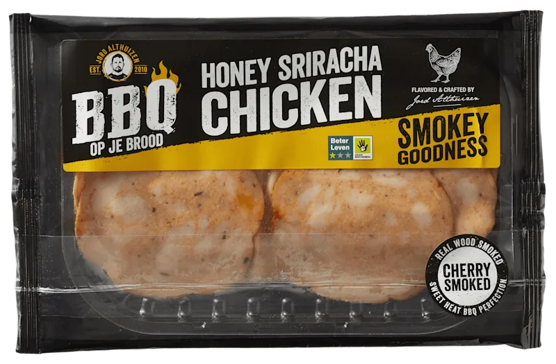 BBQ op je brood Honey Sriracha chicken