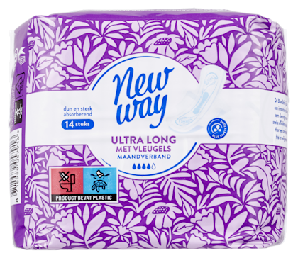 Maandverband ultra lang met vleugels