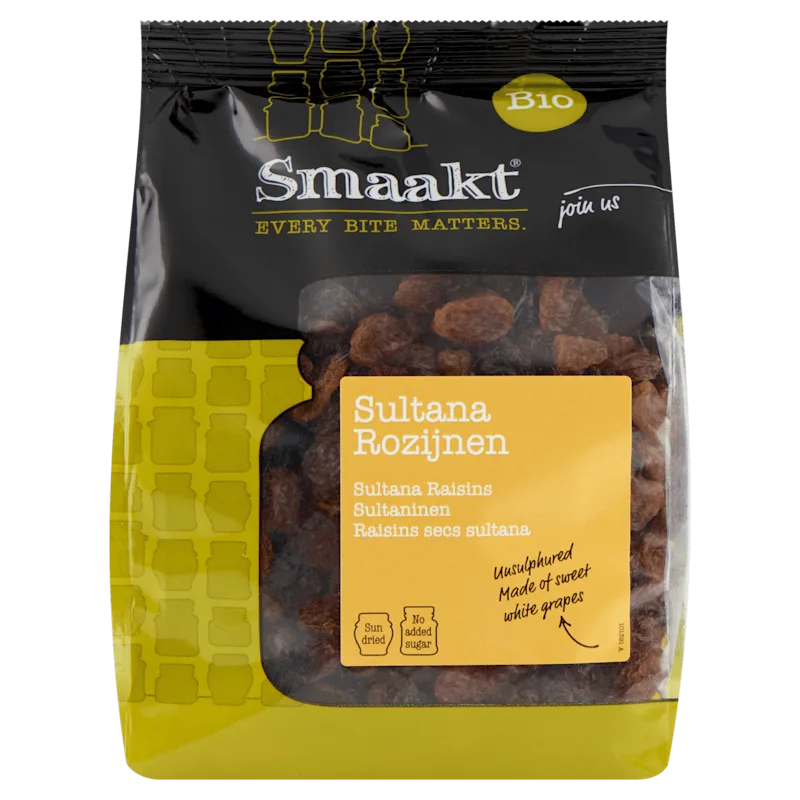 Smaakt Sultanarozijnen bio
