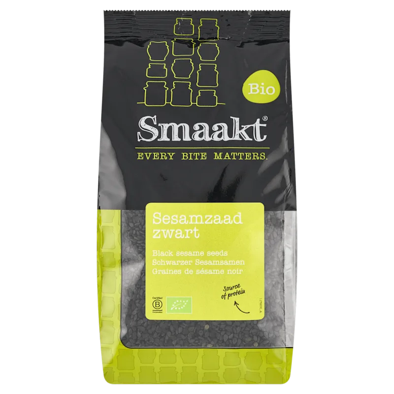 Smaakt Sesamzaad zwart bio