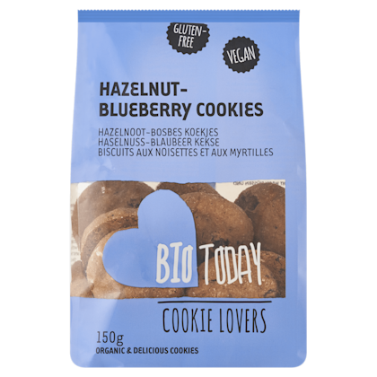 Hazelnut & Blueberry cookies bio