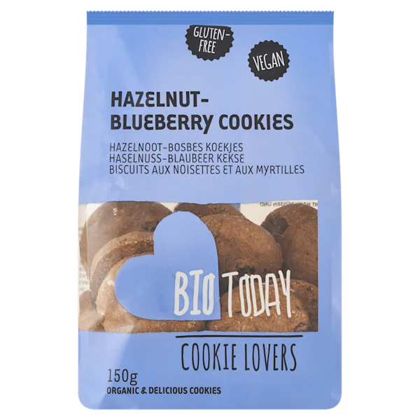 BioToday Hazelnut & Blueberry cookies bio