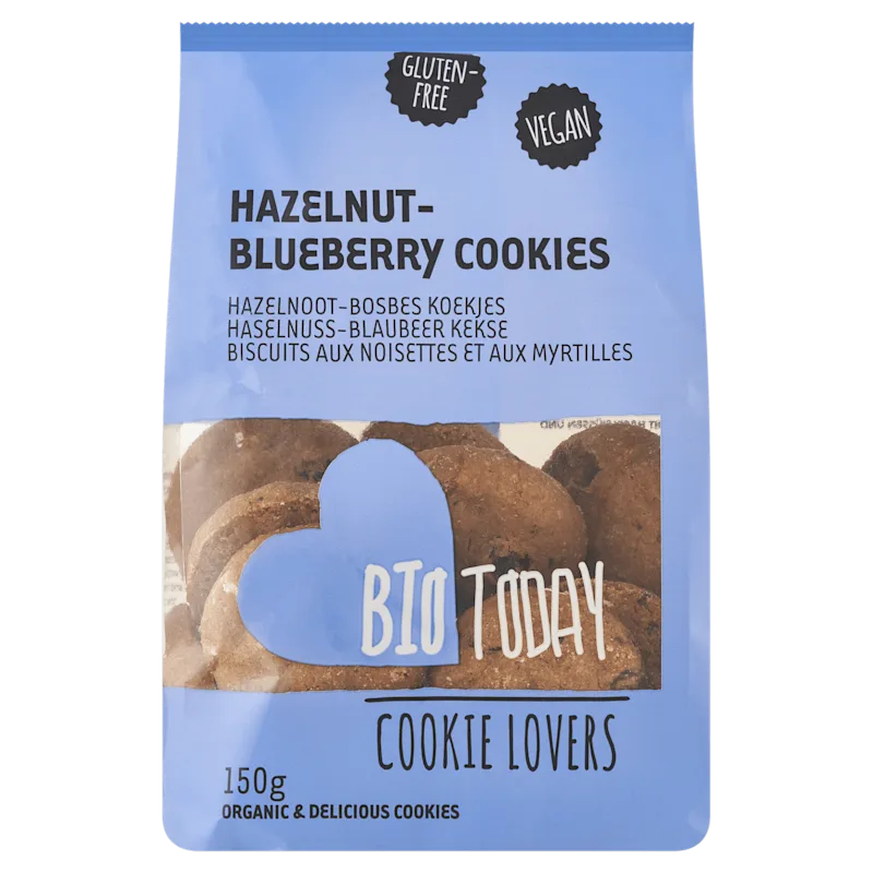 BioToday Hazelnut & Blueberry cookies bio