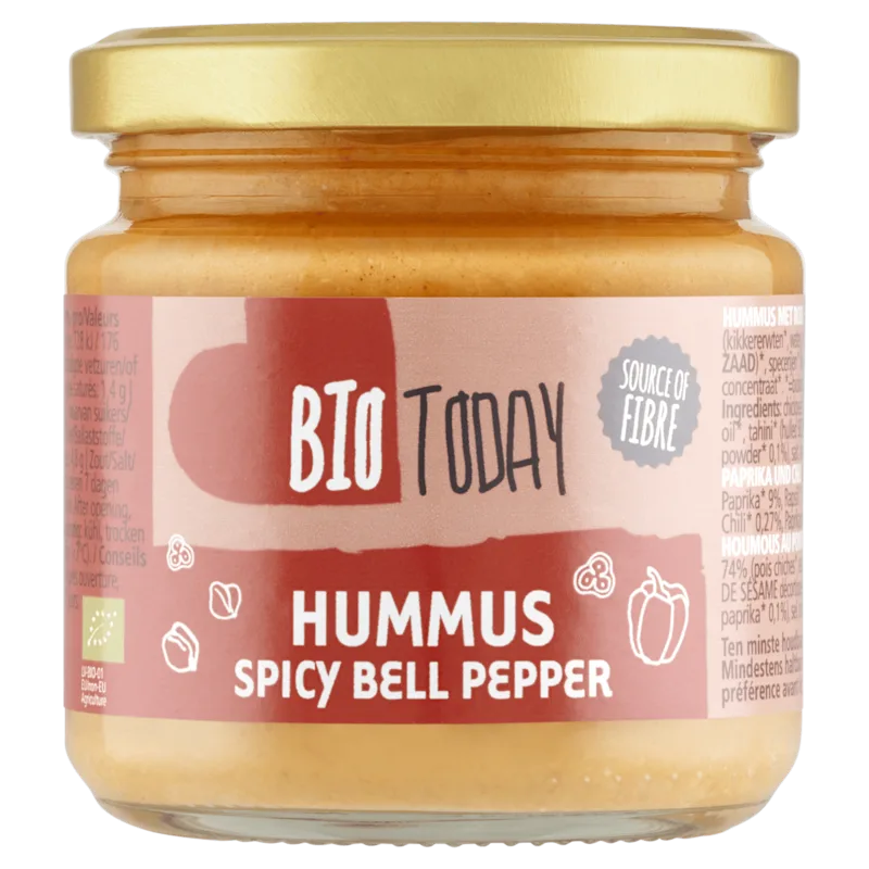BioToday Hummus spicy bell pepper bio