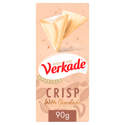 Wit crisp chocoladereep