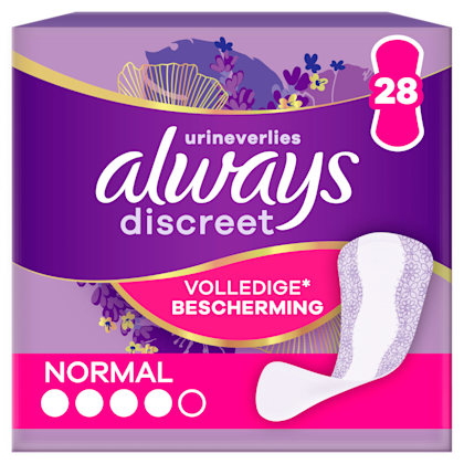 Discreet incontinentie inlegkruisjes