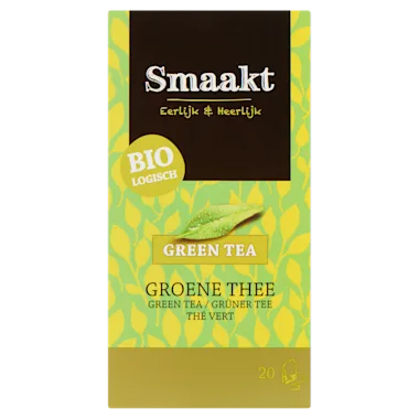 Smaakt Groene thee bio Per Doos 20 st