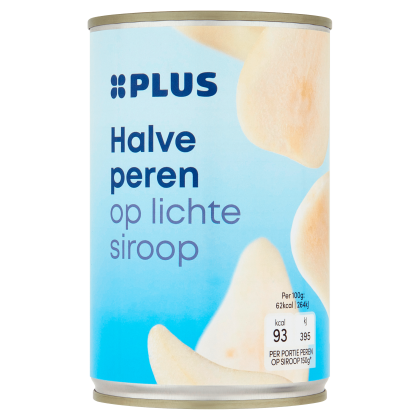 Halve peren op lichte siroop