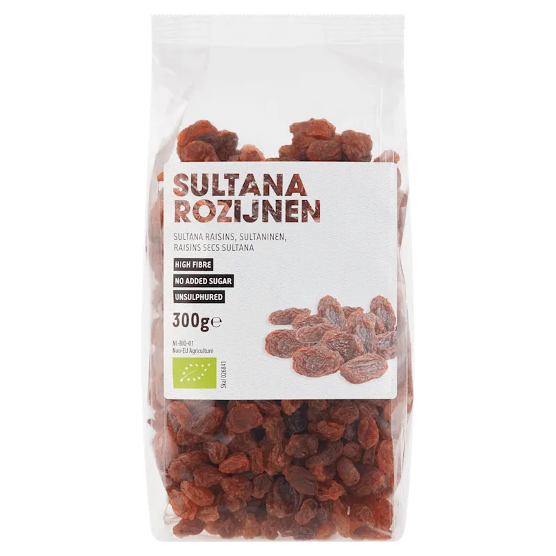 Raw Organic Food Sultanarozijnen biologisch