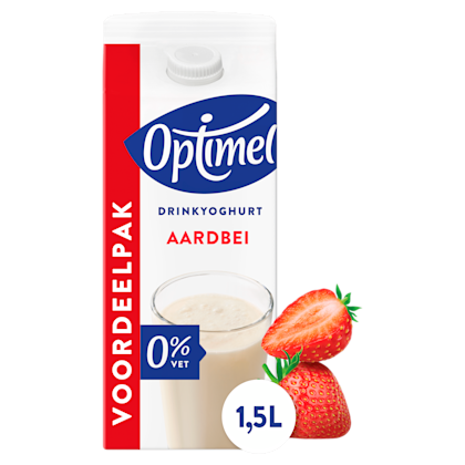 Drink aardbei 0% vet