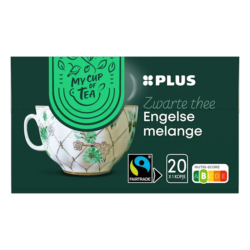 PLUS Thee Engelse Melange 1-Kop 2 Fairtrade