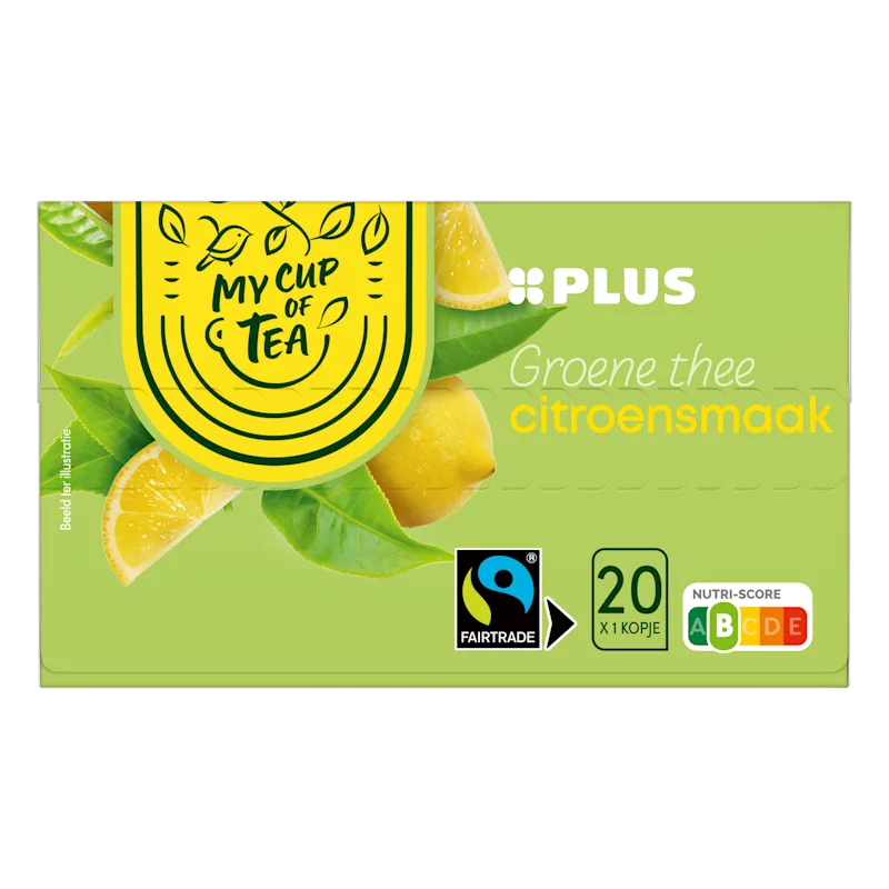 PLUS Groene Thee Citroen Fairtrade