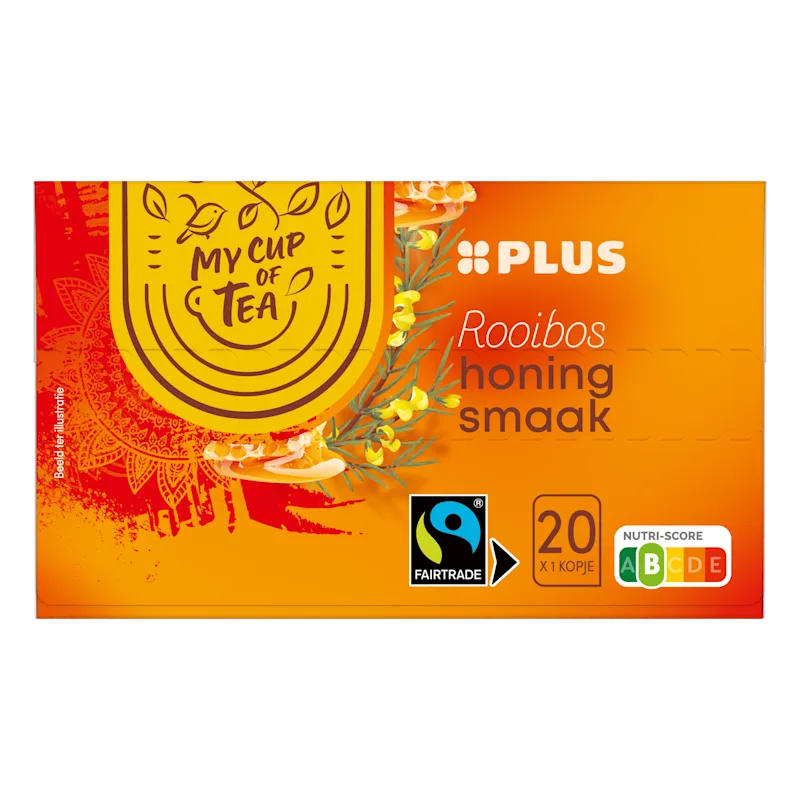 PLUS Thee Rooibos Honing Fairtrade