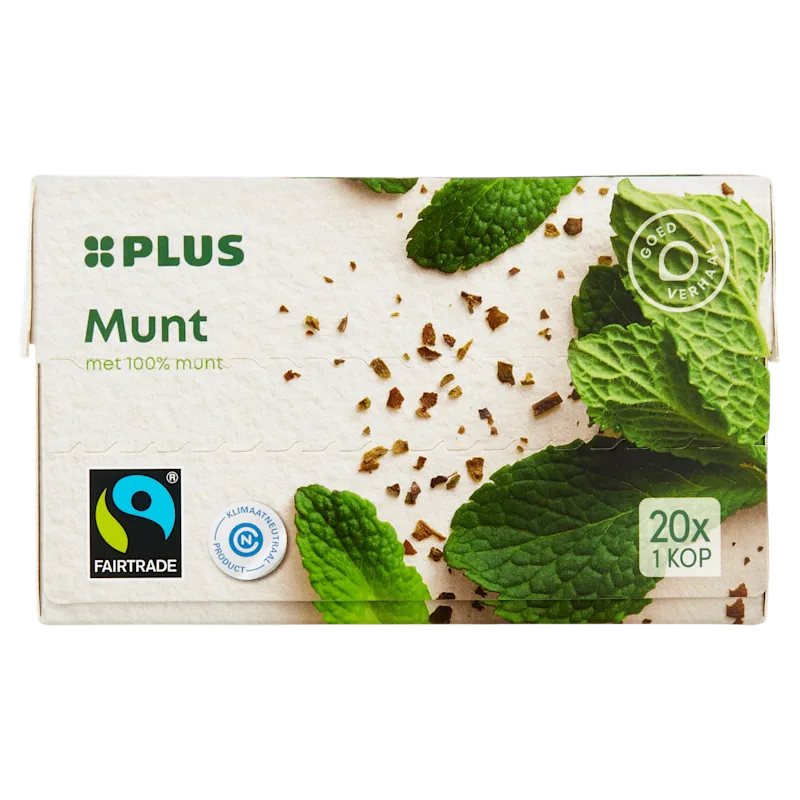 PLUS Munt Thee 1.5 GR Fairtrade