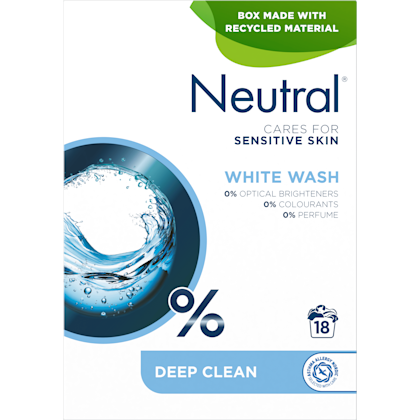 Wasmiddel poeder parfumvrij wit