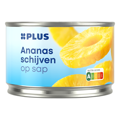 Ananas schijven op sap