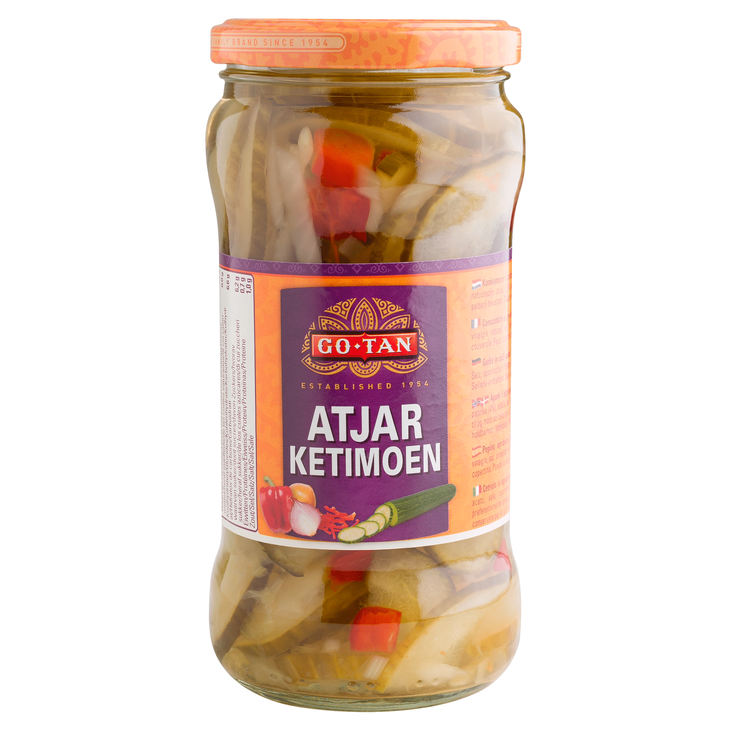 Go-Tan Atjar Ketimoen (komkommer) Per Pot 330 G