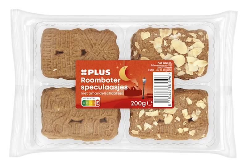 PLUS Roomboter speculaasjes met amandel