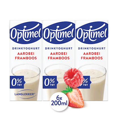 Langlekker aardbei-framboos mini 6pack