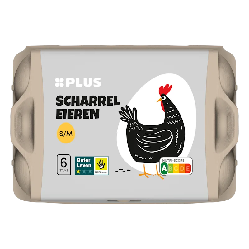 PLUS Scharreleieren S/M 6ST