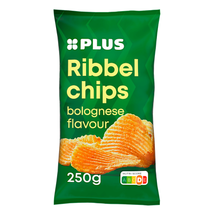 Ribbelchips bolognese