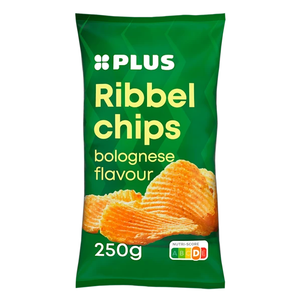 PLUS Ribbelchips bolognese