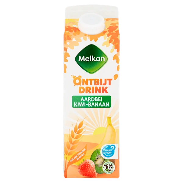 Melkan Drinkontbijt fruit aardbei-kiwi-banaan