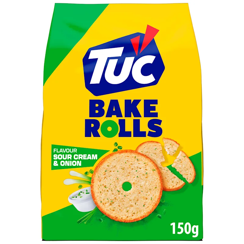 Lu TUC Bake Rolls Sour Cream & Onion