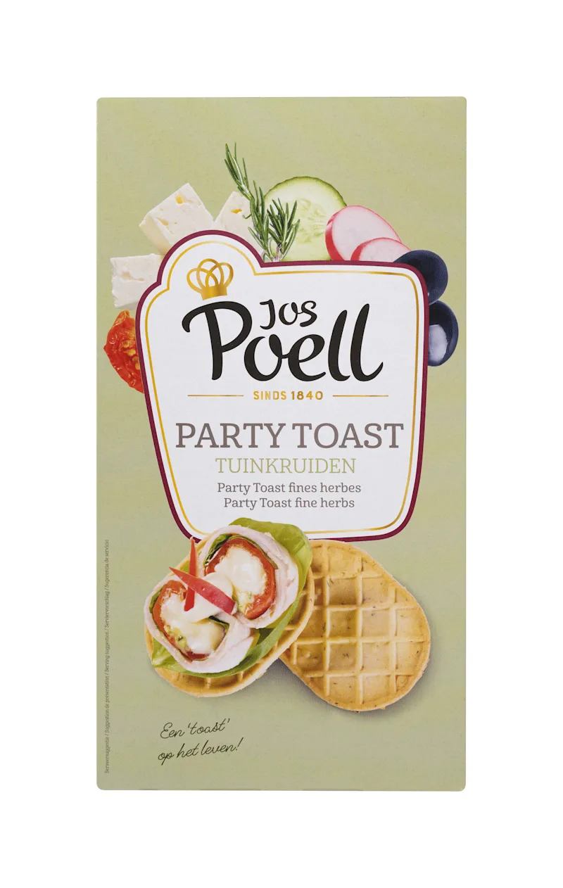 Jos Poell Party Toast Tuinkruiden