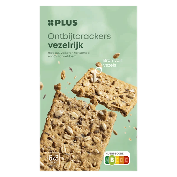 PLUS Ontbijtcrackers Vezelrijk